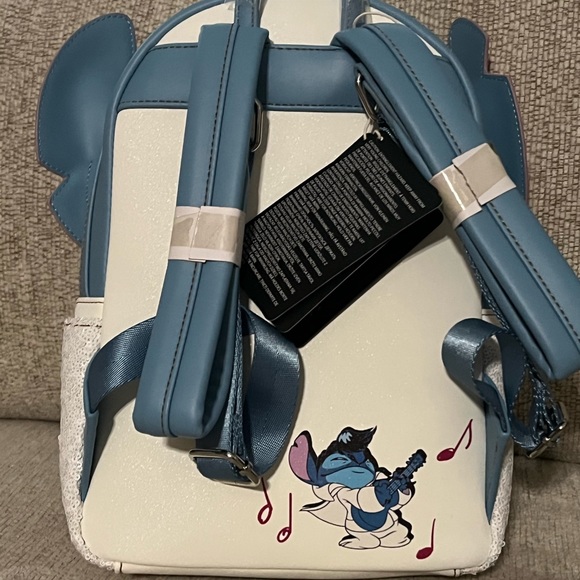 BNWT Loungefly Sequin Stitch Elvis Disney Books a Million Exclusive Backpack - Picture 3 of 11
